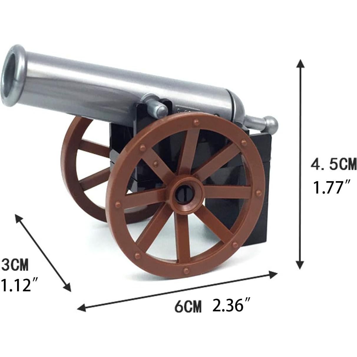 FOTN Revolutionary War Mini Soldiers, 24pc Set Red vs Blue Coats, Battle With 4-Canons