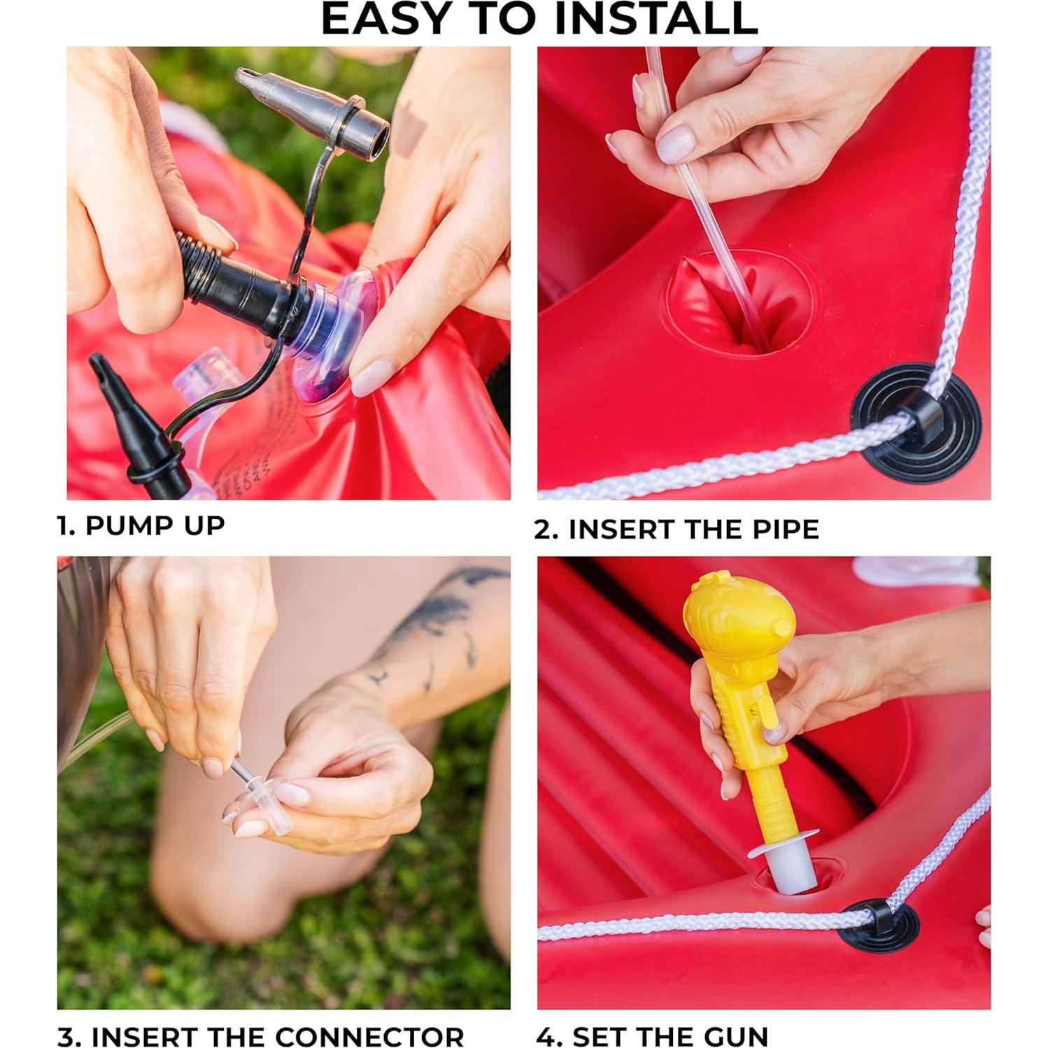 Flotador Inflable Zona Tech PA0007 Barco Retro 167 cm