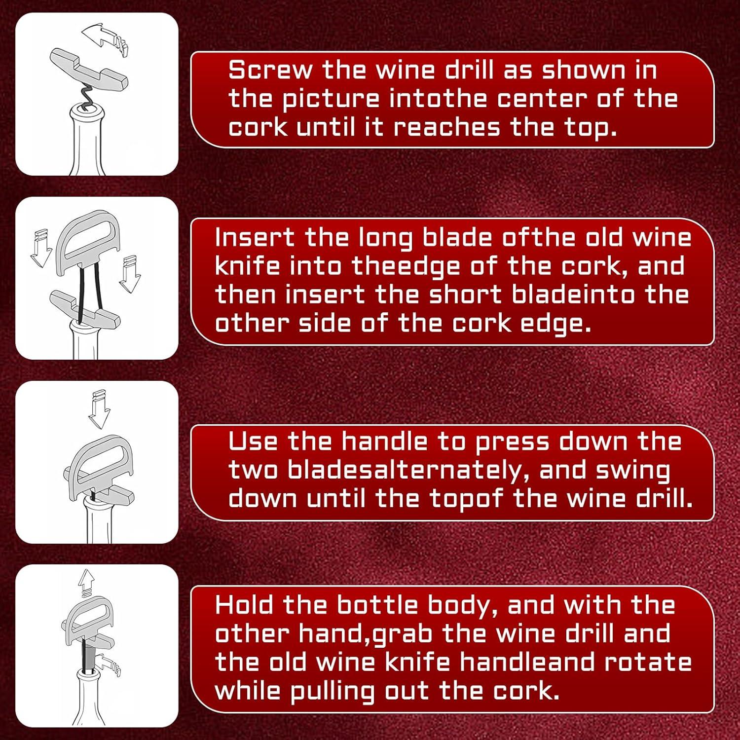 Abridor de vino 3 en 1 KERHAND para tapones frágiles