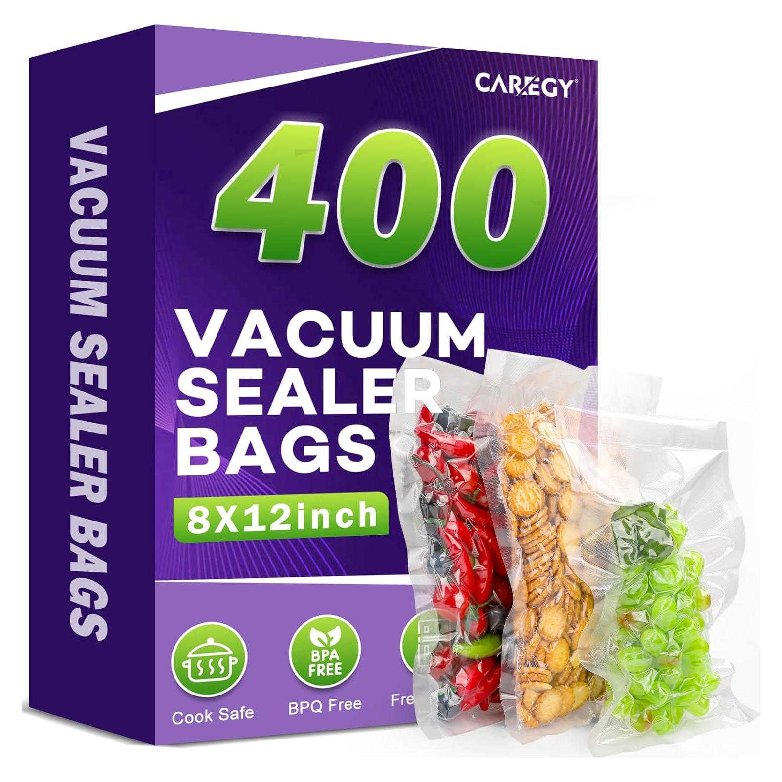 Bolsas de Sellado al Vacío CAREGY 400 Piezas 20 x 30 cm BPA Libre