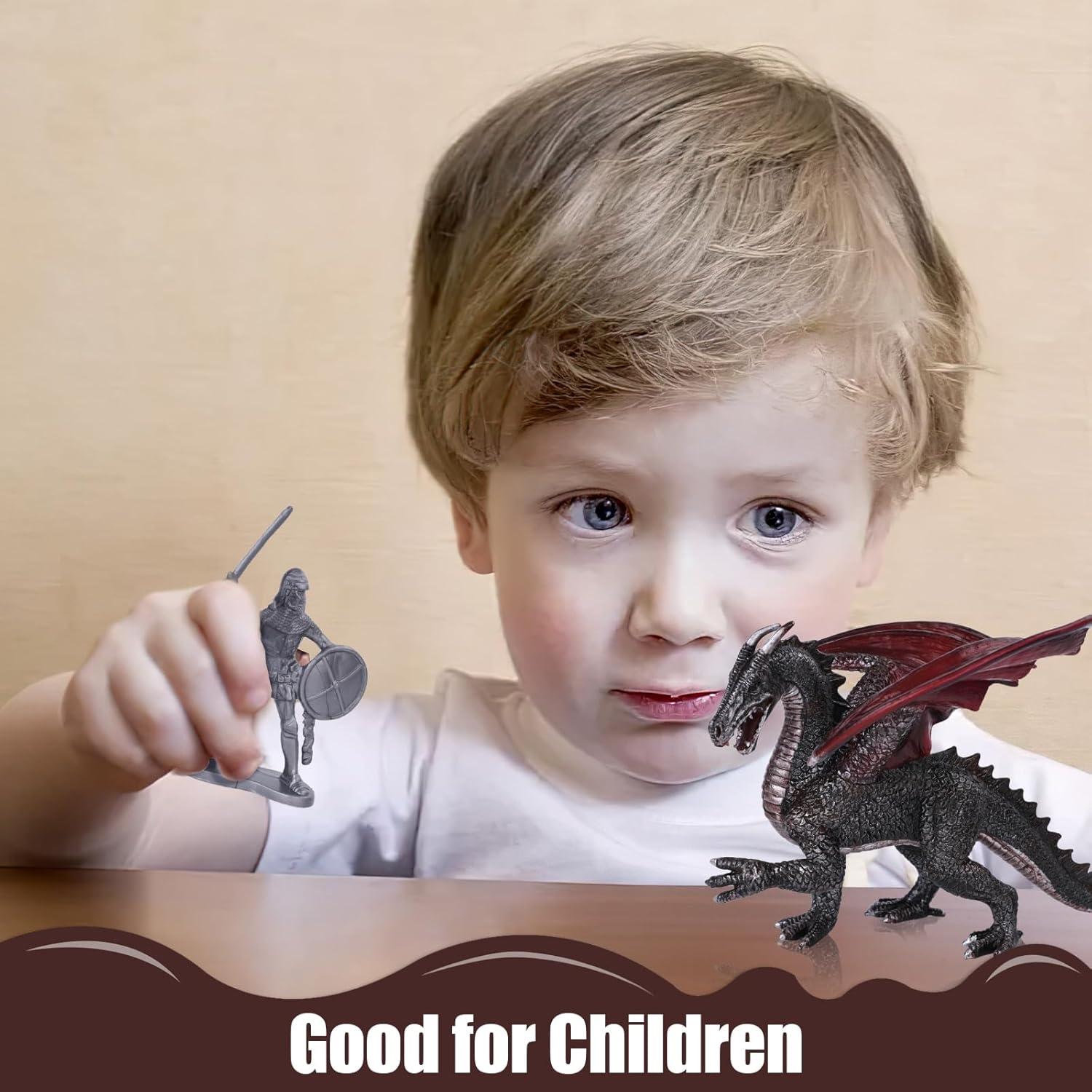 Juego de Figuras de Acción 3 Nutrias Dragón Medieval 230PCS