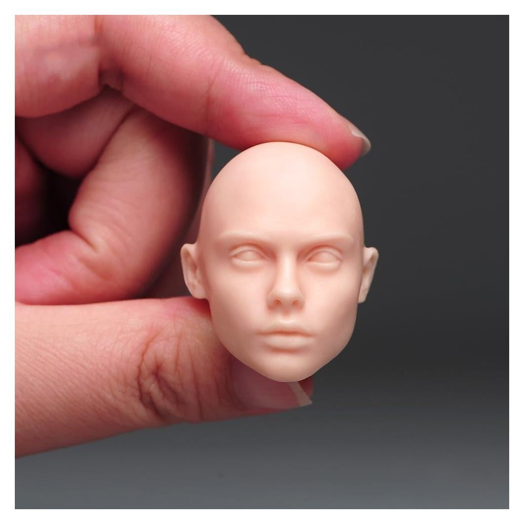Escultura Cabeza Femenina 1/6 RoofWorld PVC para Figura de Acción