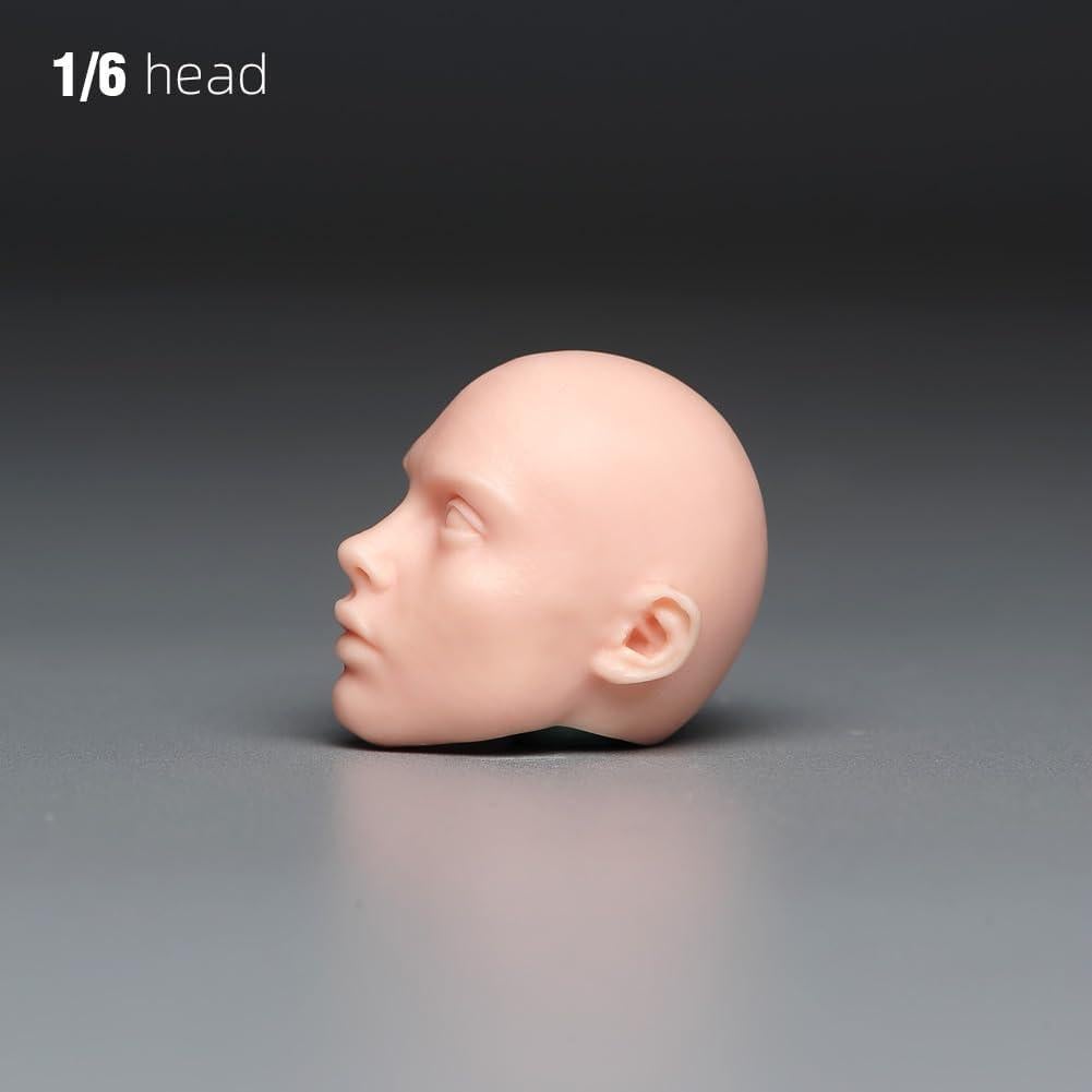 Escultura Cabeza Femenina 1/6 RoofWorld PVC para Figura de Acción