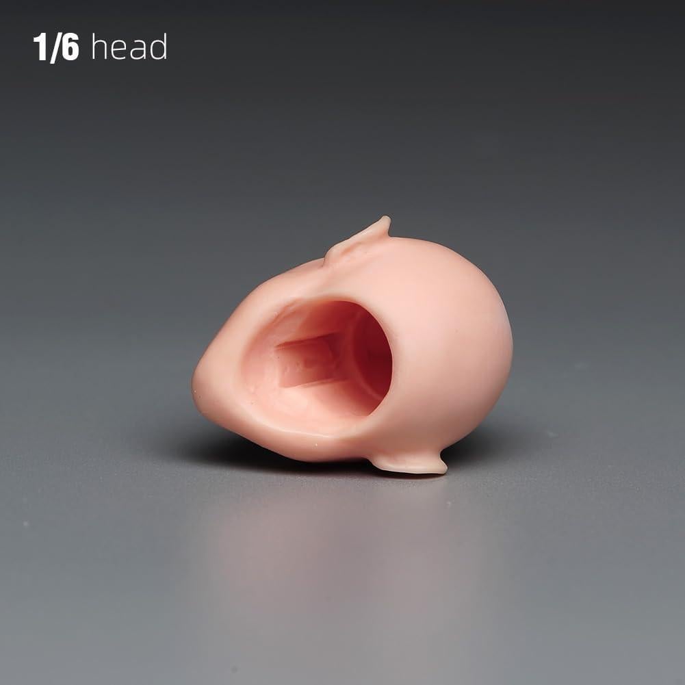 Escultura Cabeza Femenina 1/6 RoofWorld PVC para Figura de Acción