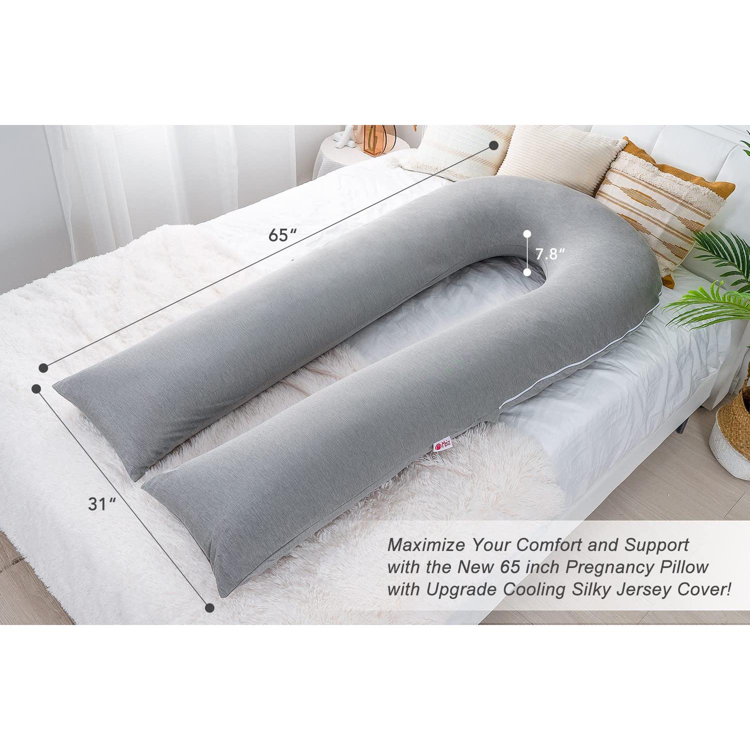 Almohada de Embarazo Meiz 165 cm Enfriadora Gris