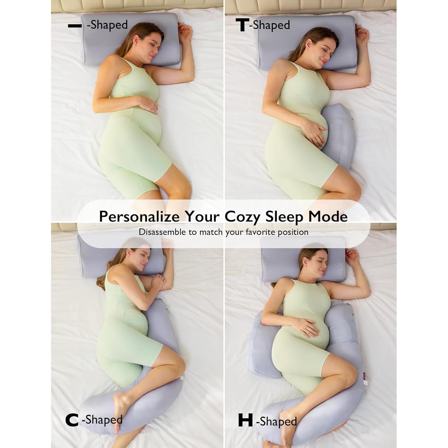 Almohada de Embarazo Momcozy PP106 con Funda Refrigerante