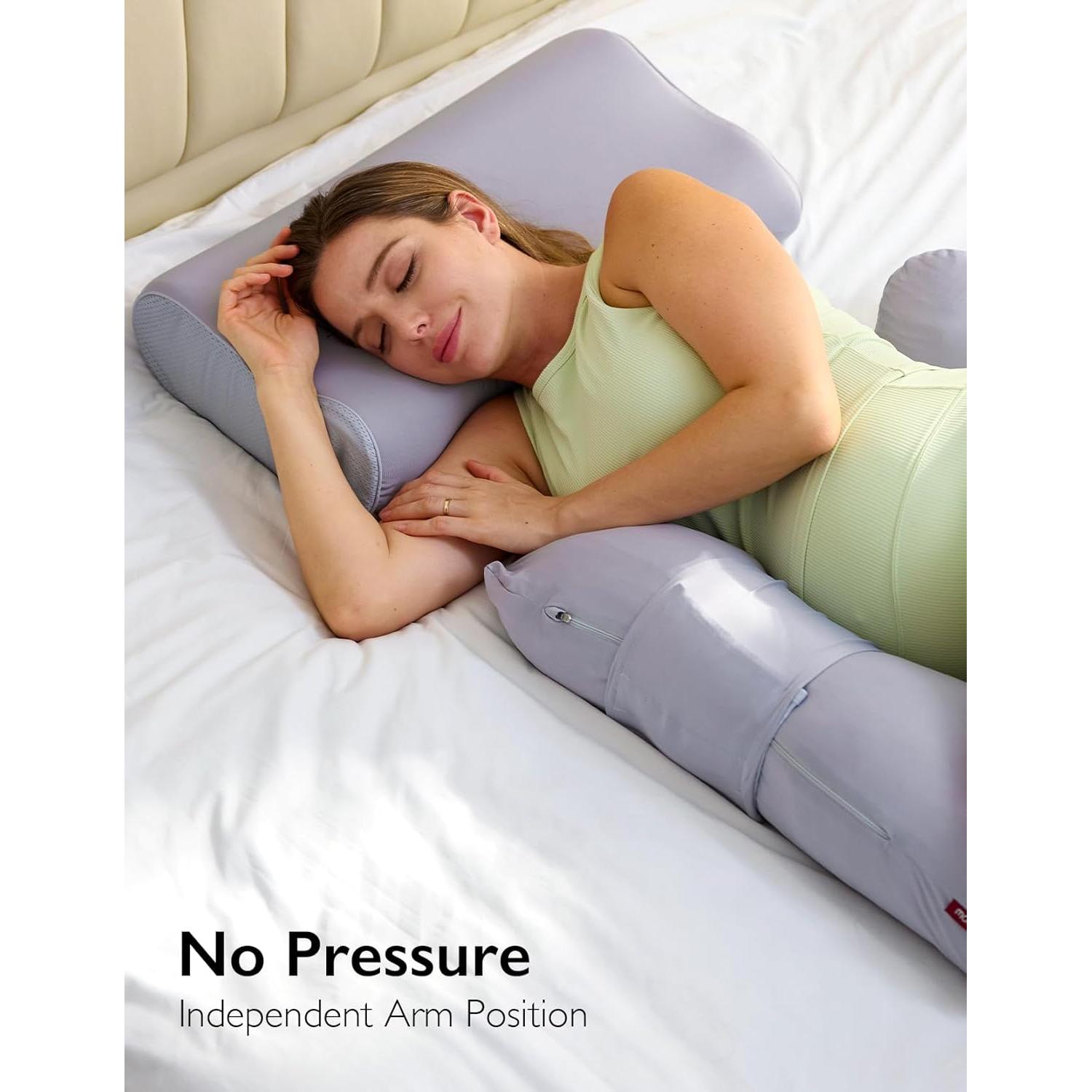 Almohada de Embarazo Momcozy PP106 con Funda Refrigerante