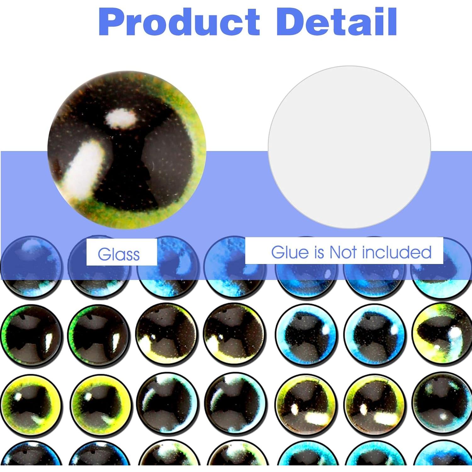 100 Ojos de Vidrio 6mm para Manualidades DIVINA VITAE