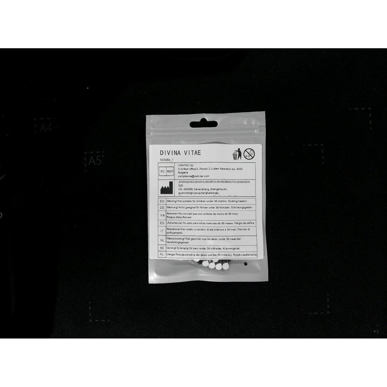 100 Ojos de Vidrio 6mm para Manualidades DIVINA VITAE