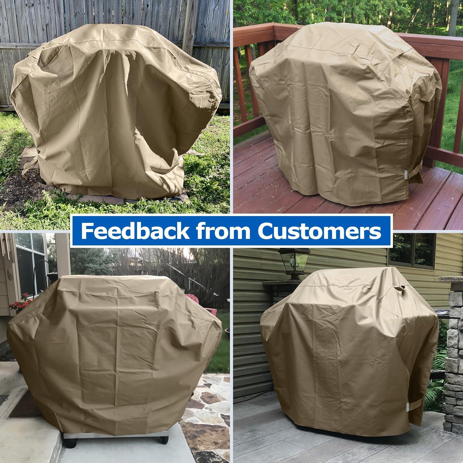 Cubierta para Parrilla SunPatio 165 cm Impermeable Taupe