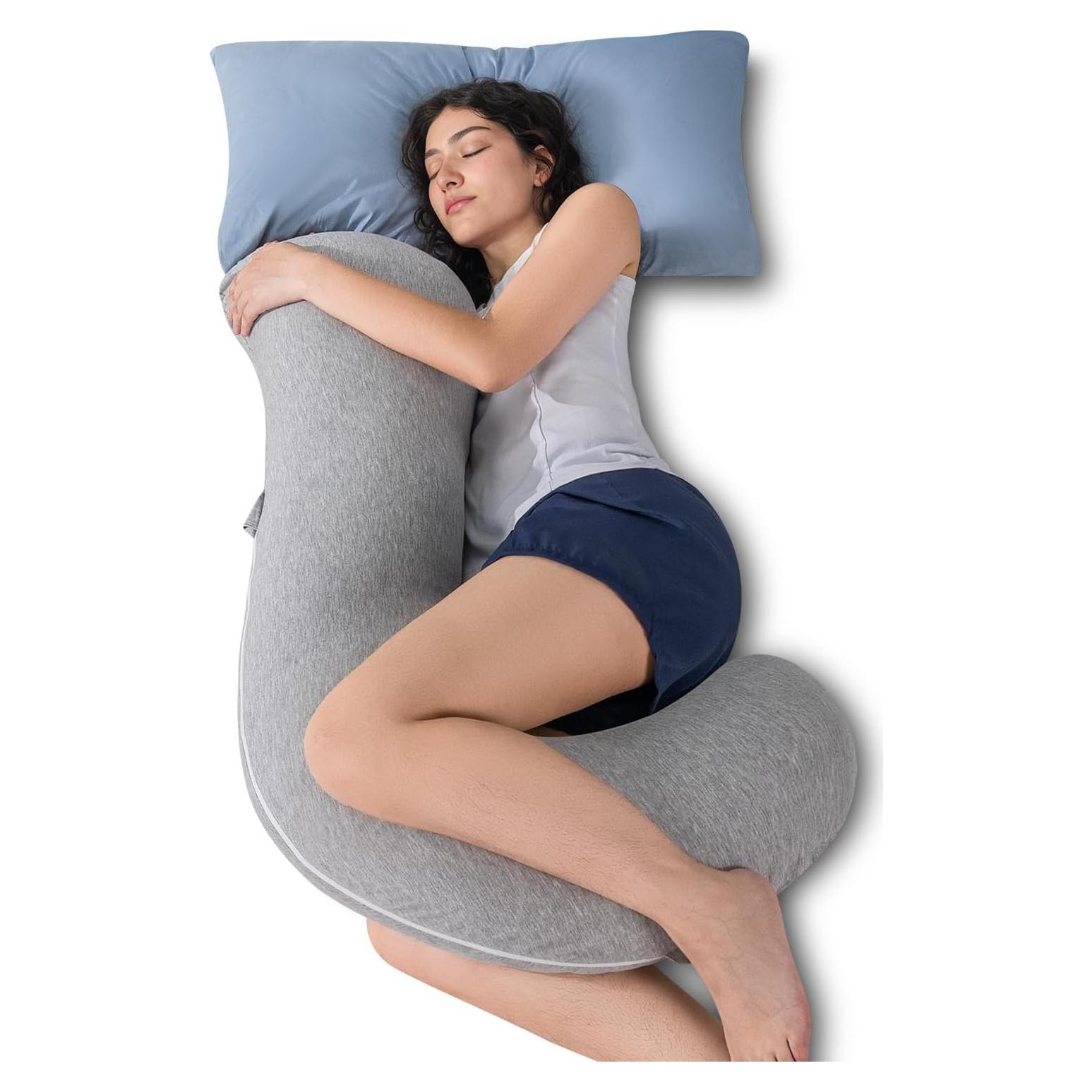 Almohada Corporal QUEEN ROSE 104 cm Soporte Lado Gris