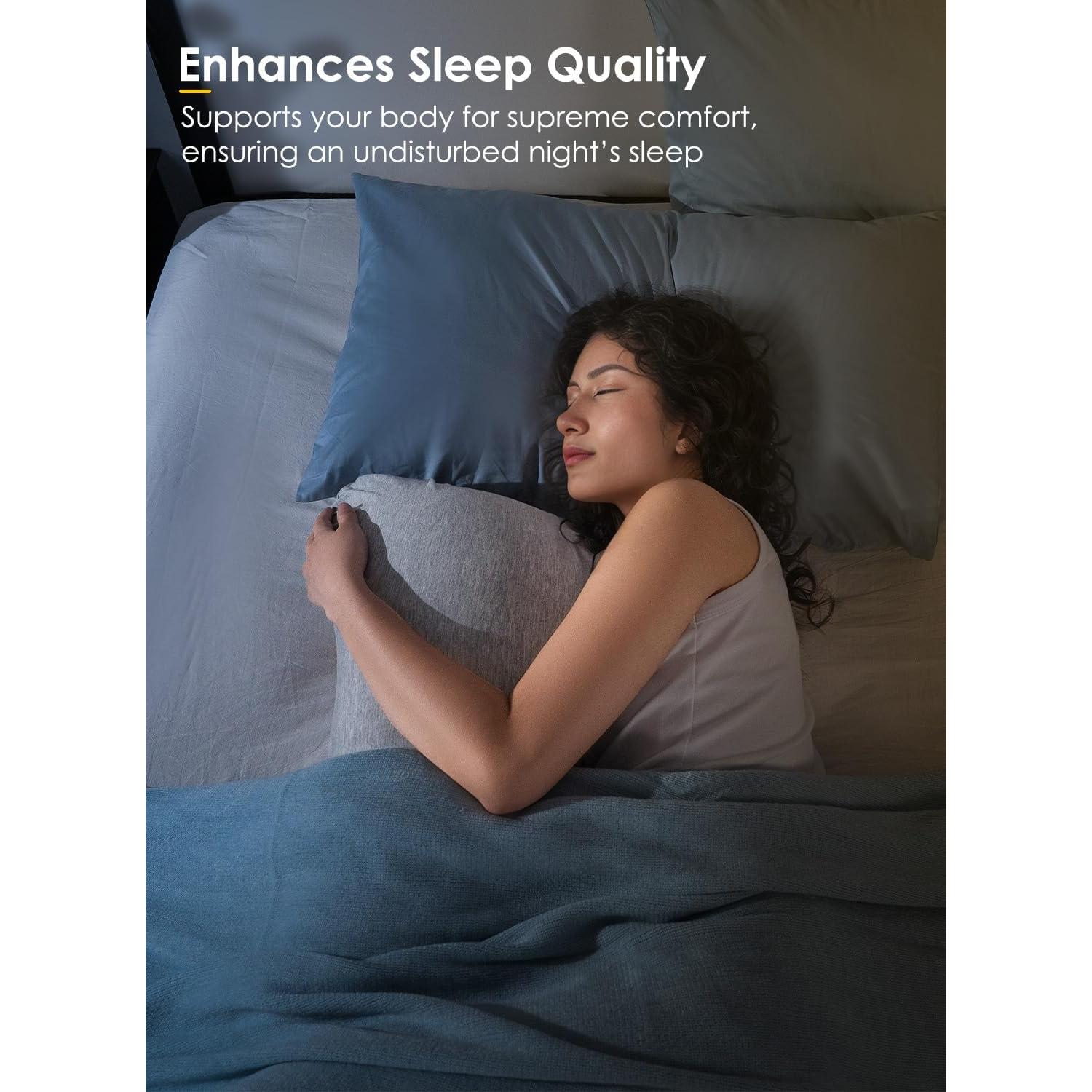 Almohada Corporal QUEEN ROSE 104 cm Soporte Lado Gris