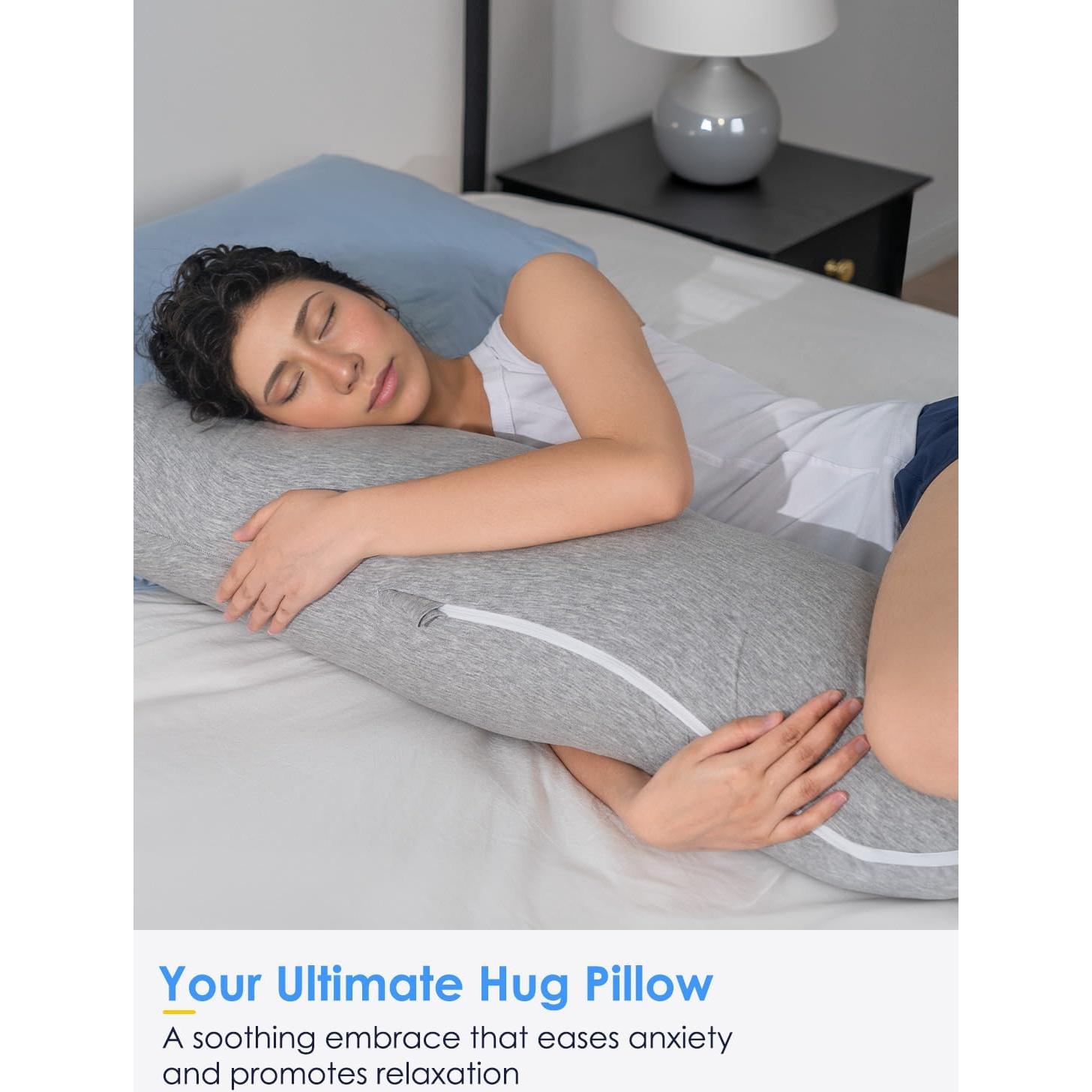 Almohada Corporal QUEEN ROSE 104 cm Soporte Lado Gris