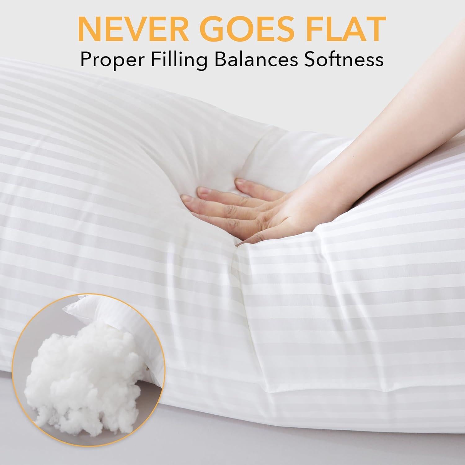 Almohada Corporal Oubonun 20x54 Pulgadas Algodón Suave