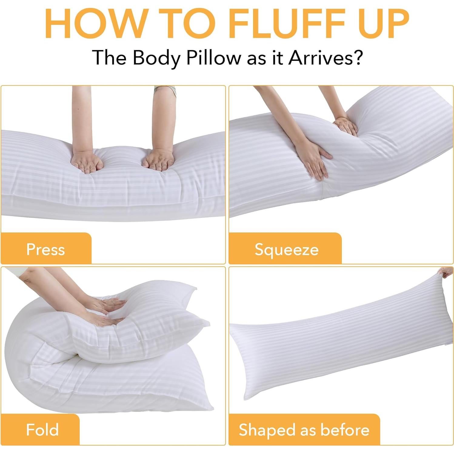 Almohada Corporal Oubonun 20x54 Pulgadas Algodón Suave