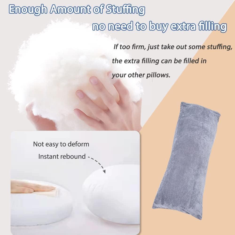 Almohada Corporal 1 MIDDLE ONE 137x51 cm Firme Gris