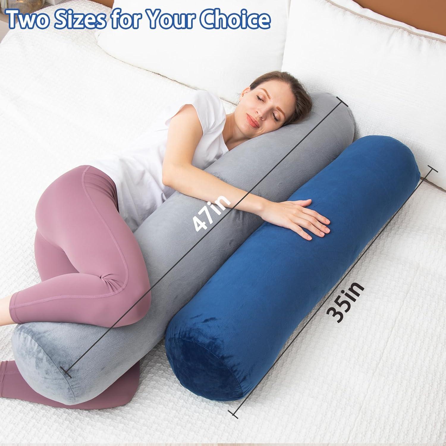 Almohada Corporal Cilíndrica 1 MIDDLE ONE Espuma Viscoelástica 119x20 cm Gris