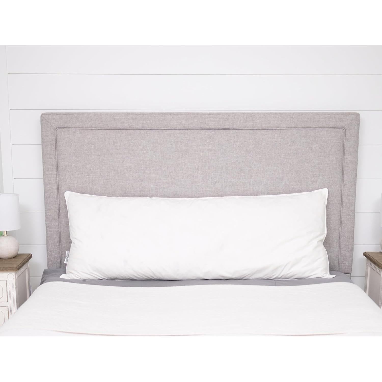 Almohada Corporal Pillowtex 20x60 cm Plumas Ganso Blanco