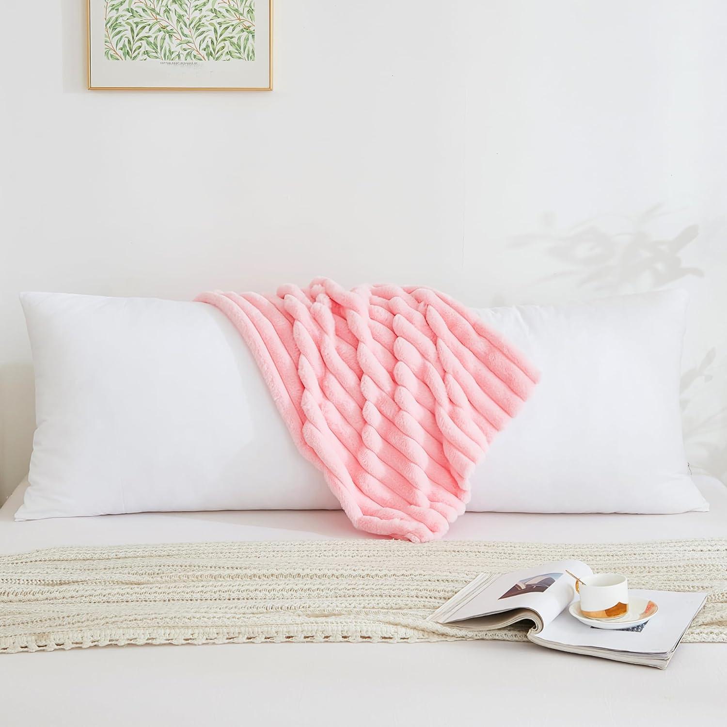 Almohada Corporal Memfydu Rosa 50,8x137,2 cm con Funda