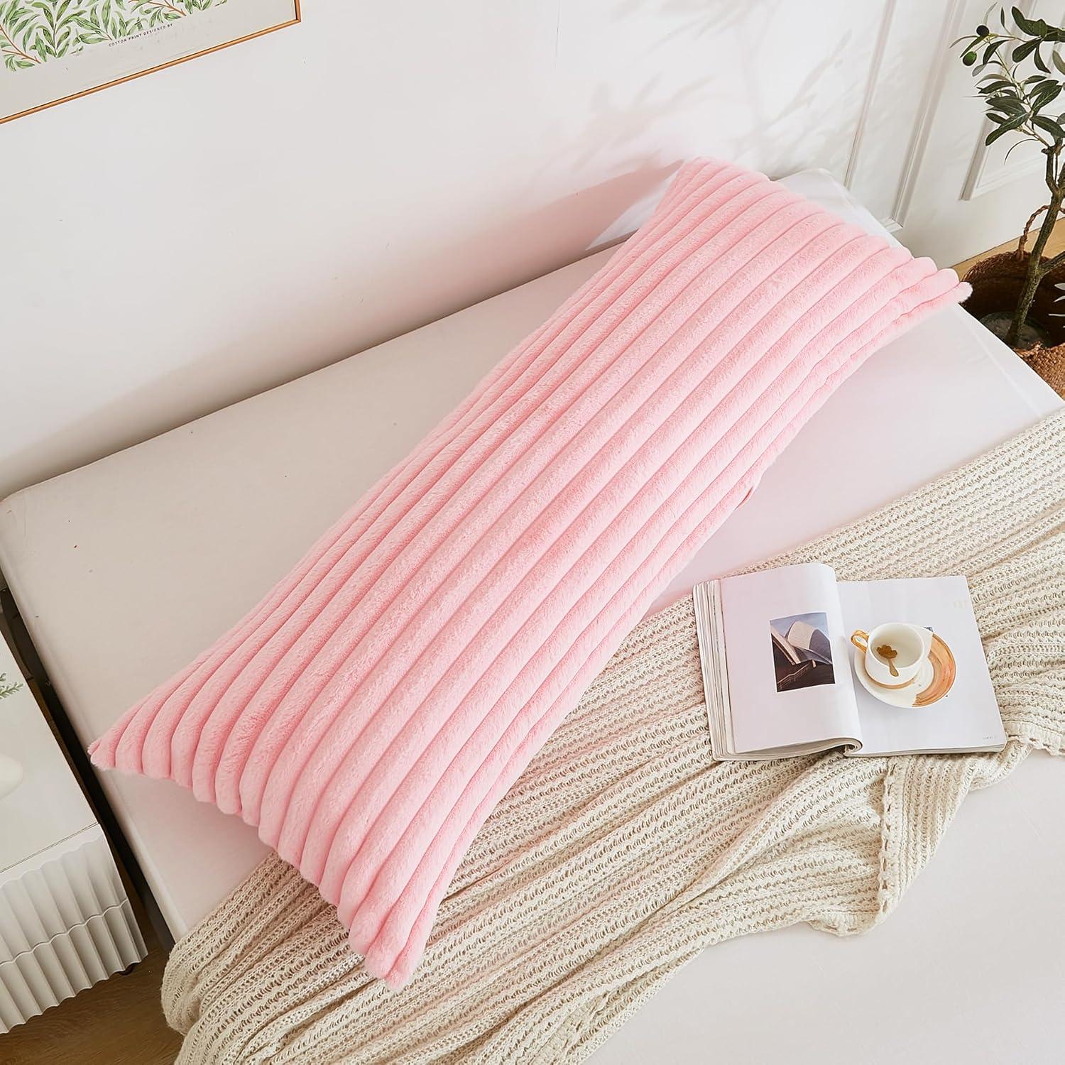 Almohada Corporal Memfydu Rosa 50,8x137,2 cm con Funda