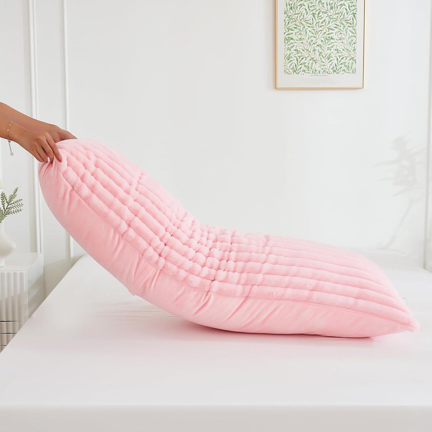 Almohada Corporal Memfydu Rosa 50,8x137,2 cm con Funda