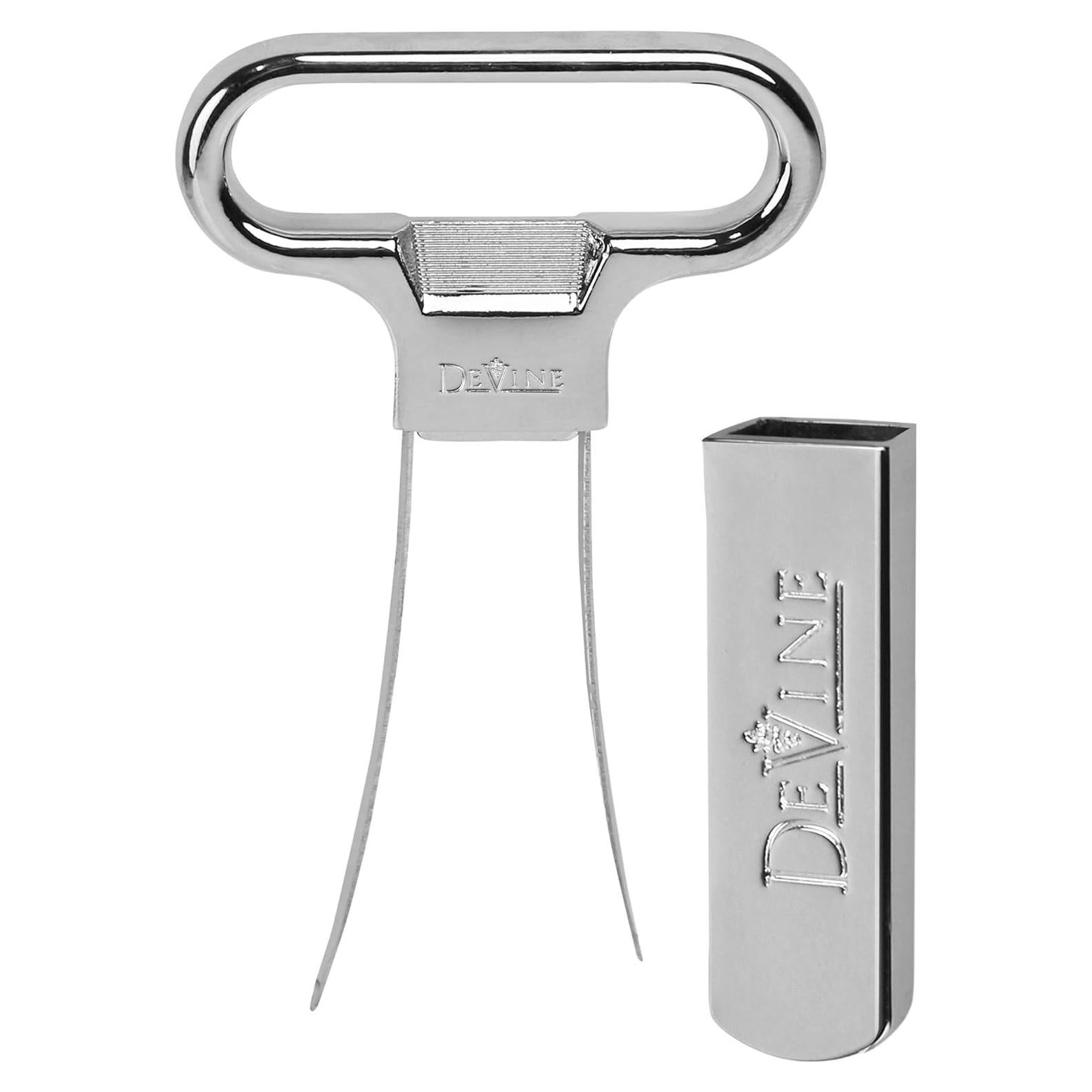DeVine Sacacorchos Ah So Acero Inoxidable para Vino Vintage