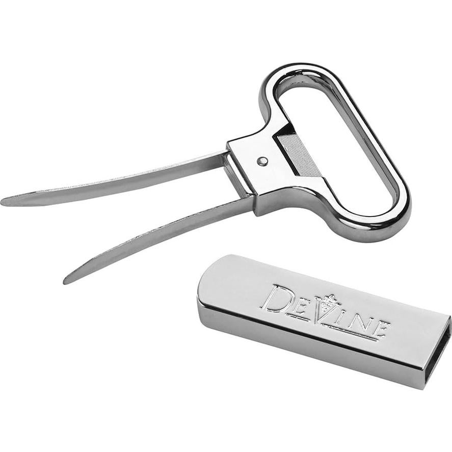 DeVine Sacacorchos Ah So Acero Inoxidable para Vino Vintage