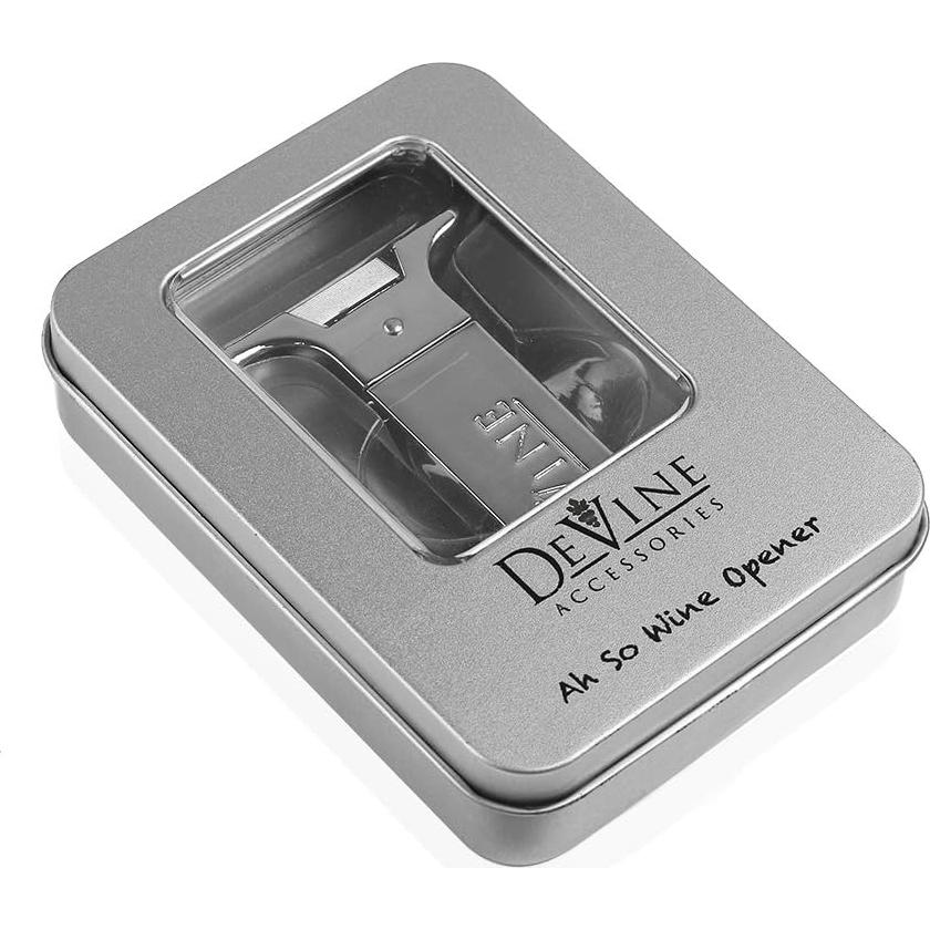 DeVine Sacacorchos Ah So Acero Inoxidable para Vino Vintage
