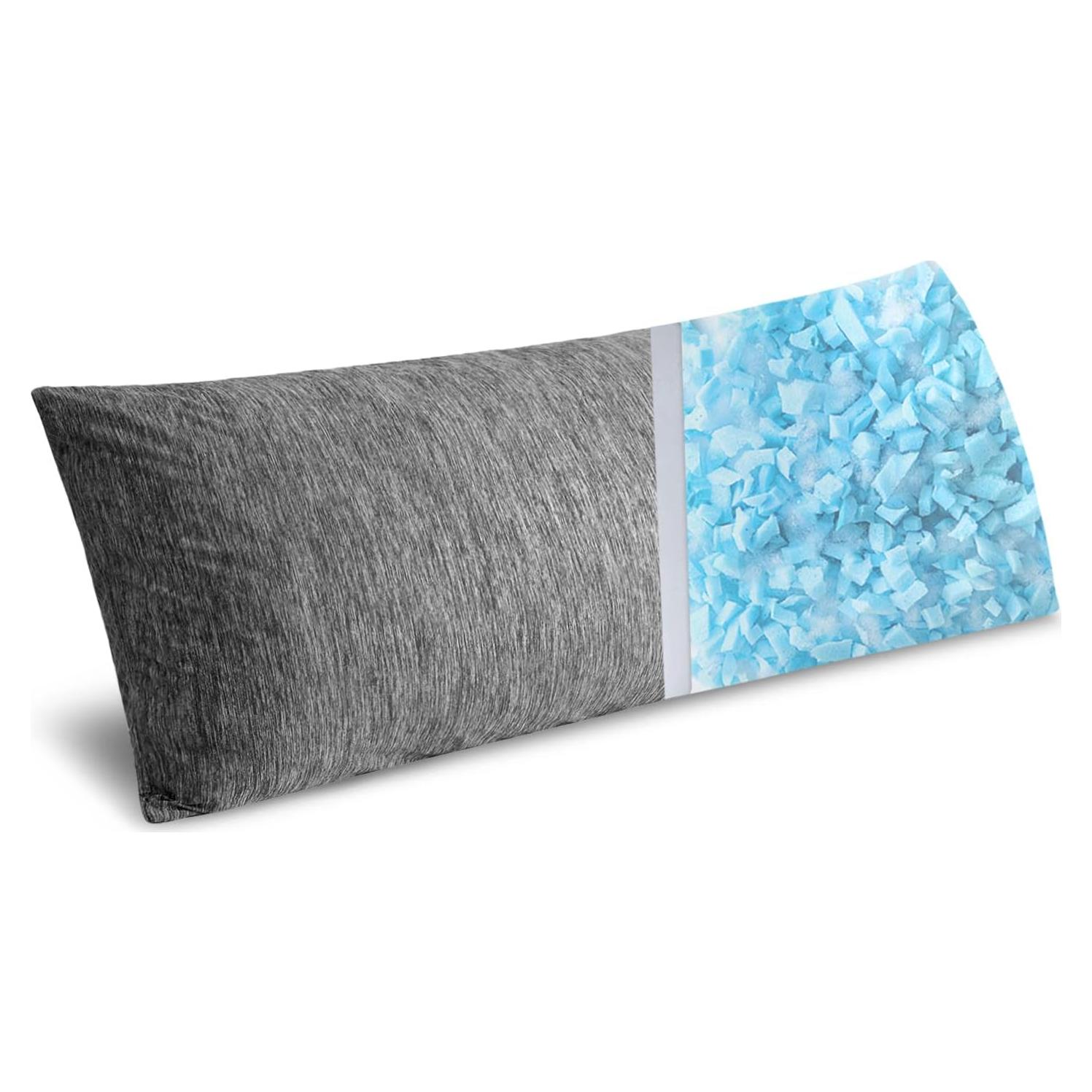 Almohada Corporal MIULEE Espuma Memoria 50,8x137,2 cm Gris