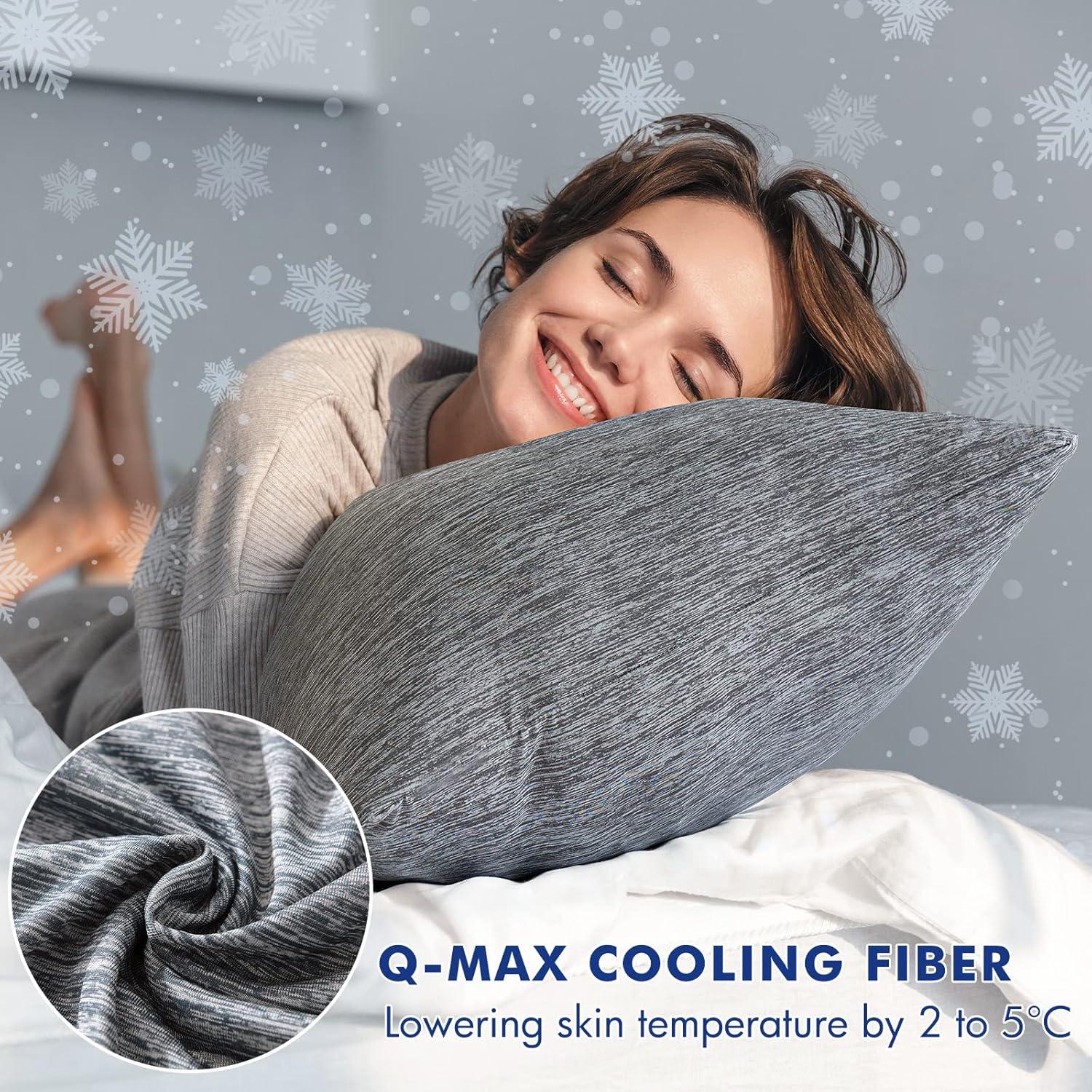 Almohada Corporal MIULEE Espuma Memoria 50,8x137,2 cm Gris