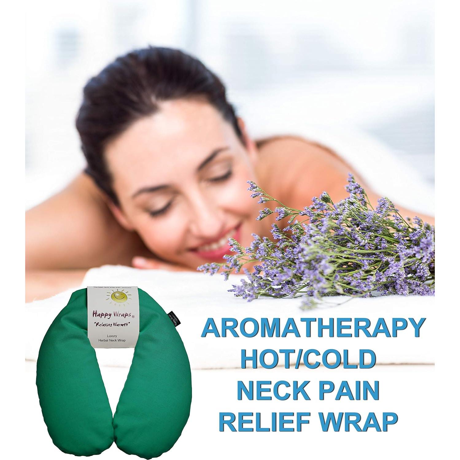 Funda de Cuello Herbal Calentable Happy Wraps Verde