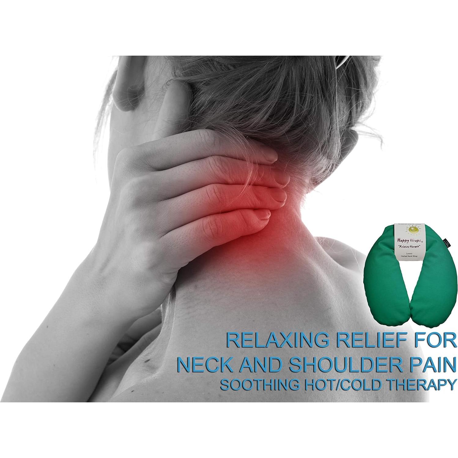 Funda de Cuello Herbal Calentable Happy Wraps Verde