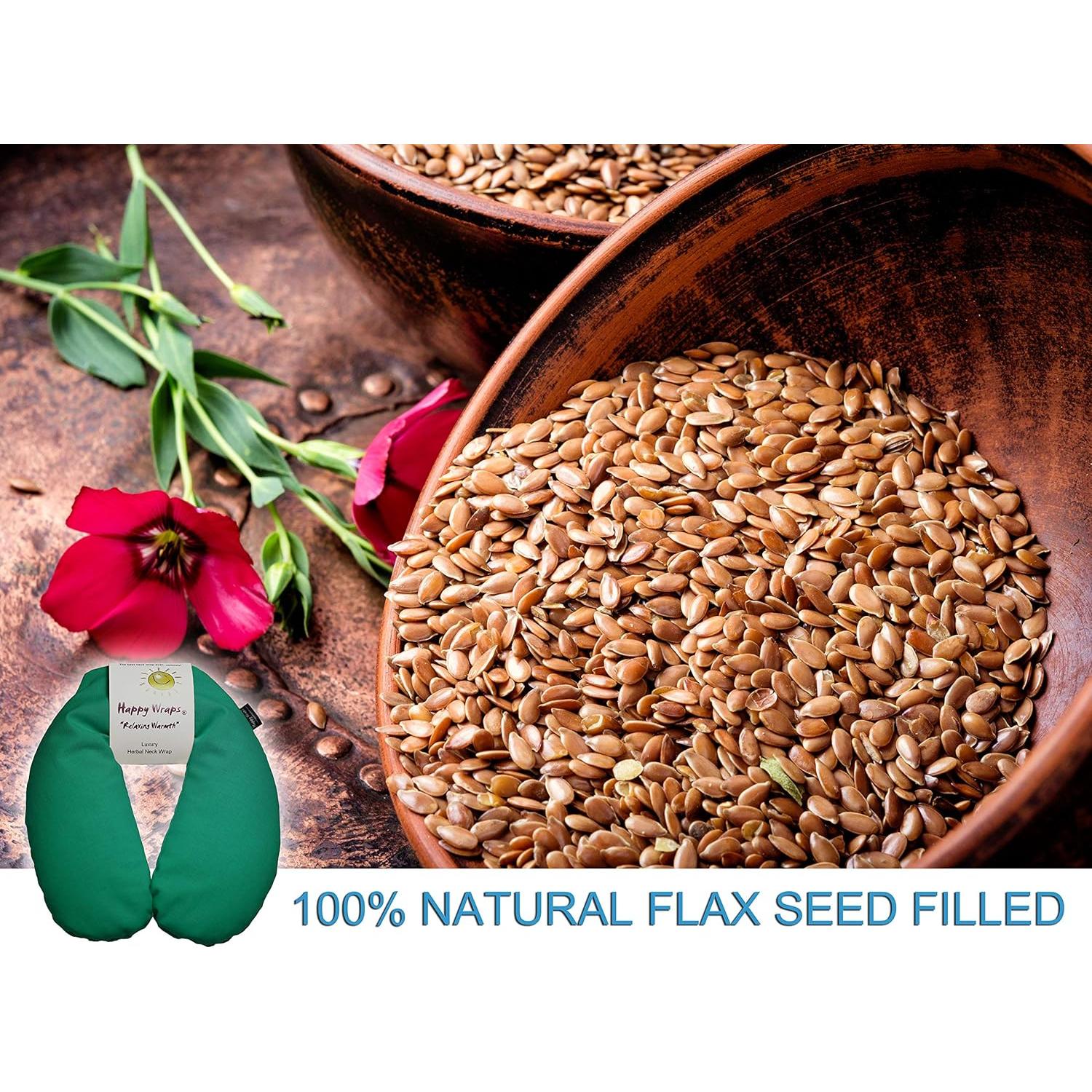 Funda de Cuello Herbal Calentable Happy Wraps Verde