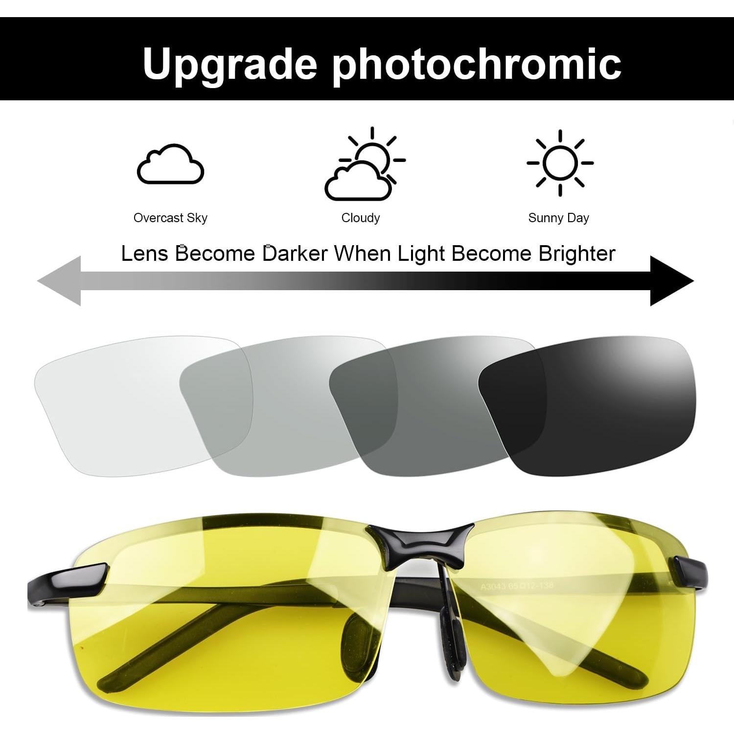 Gafas de Sol YIMI Fotoquímicas Polarizadas UV400