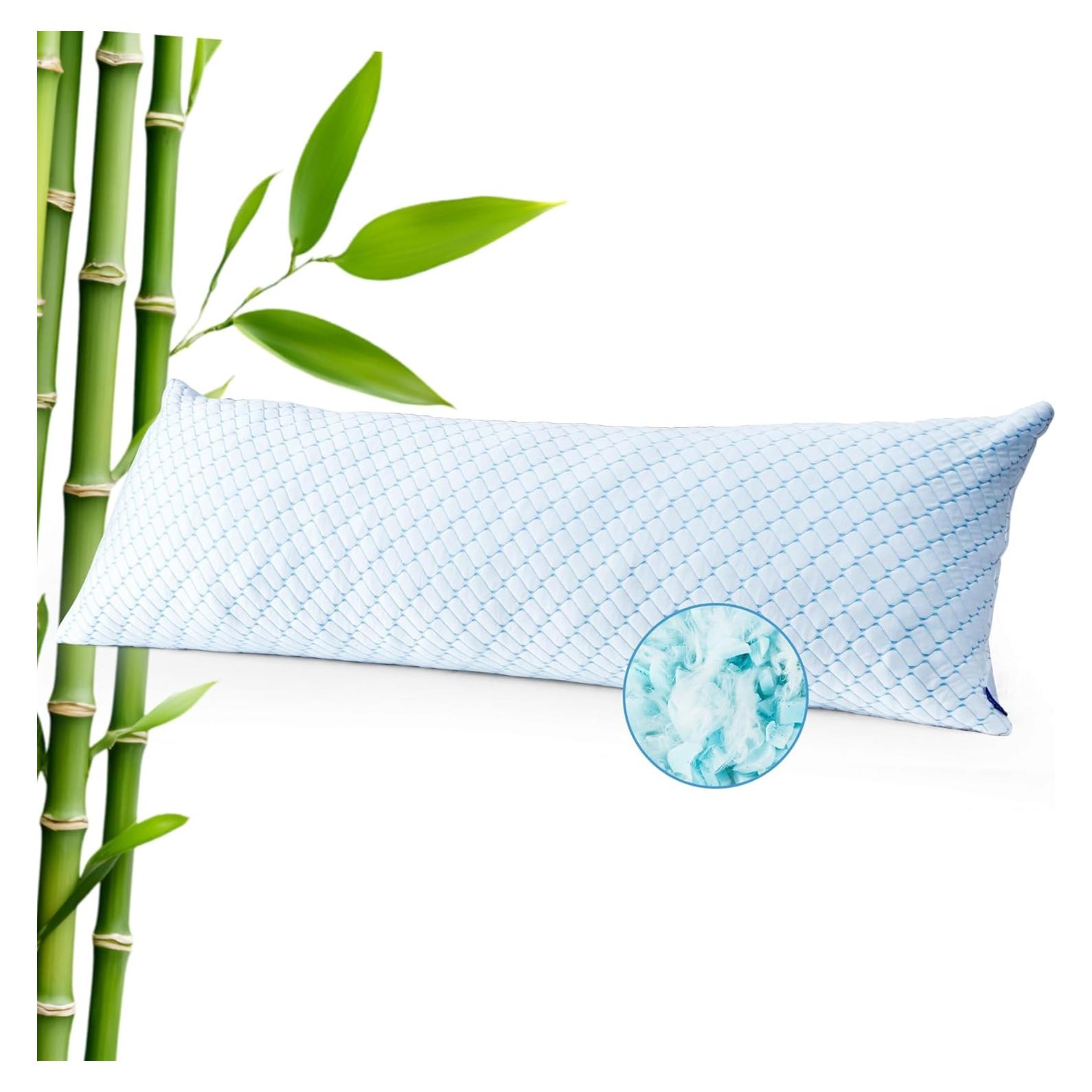 Almohada Corporal Bafode 20x54" Refrigerante Espuma Memoria