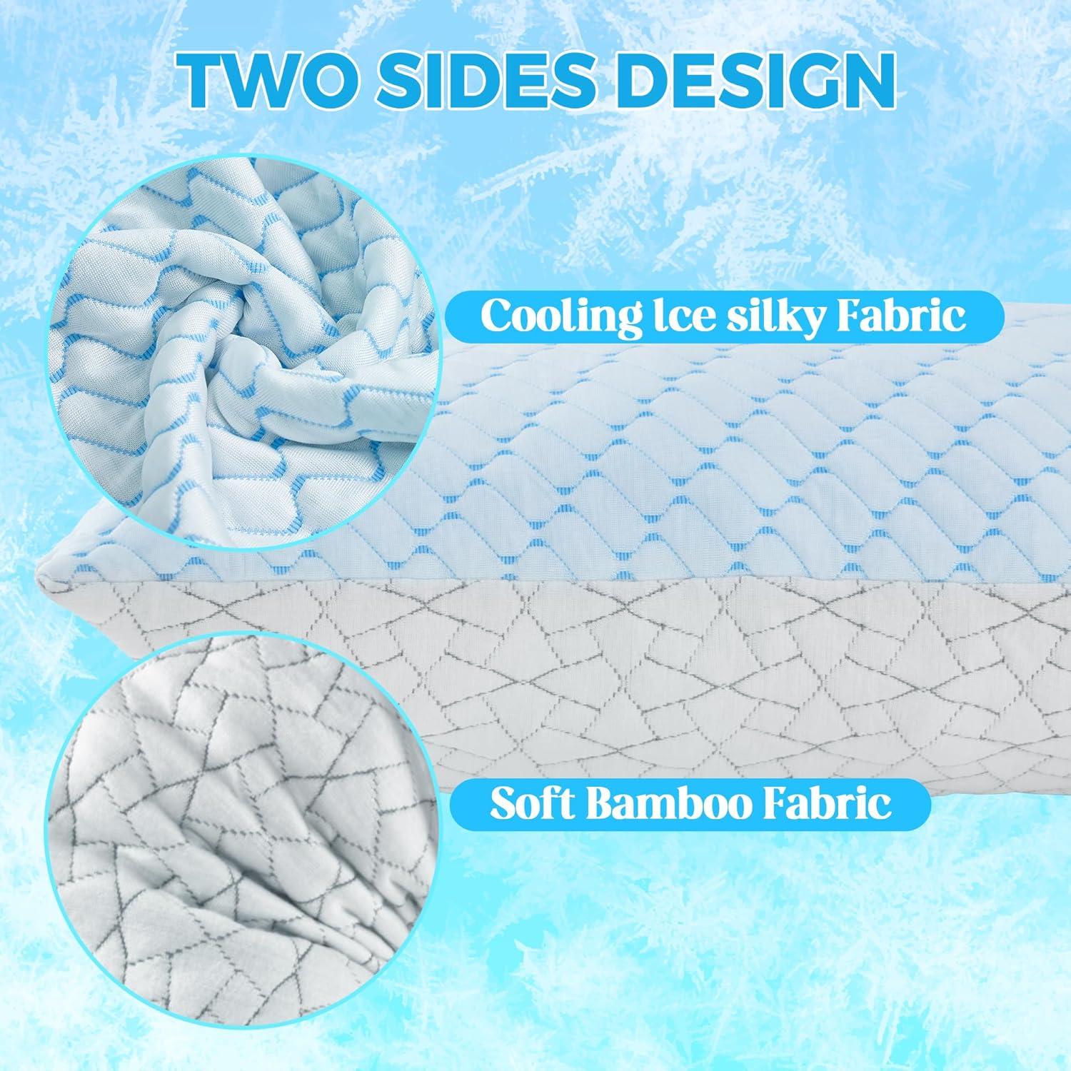 Almohada Corporal Bafode 20x54" Refrigerante Espuma Memoria