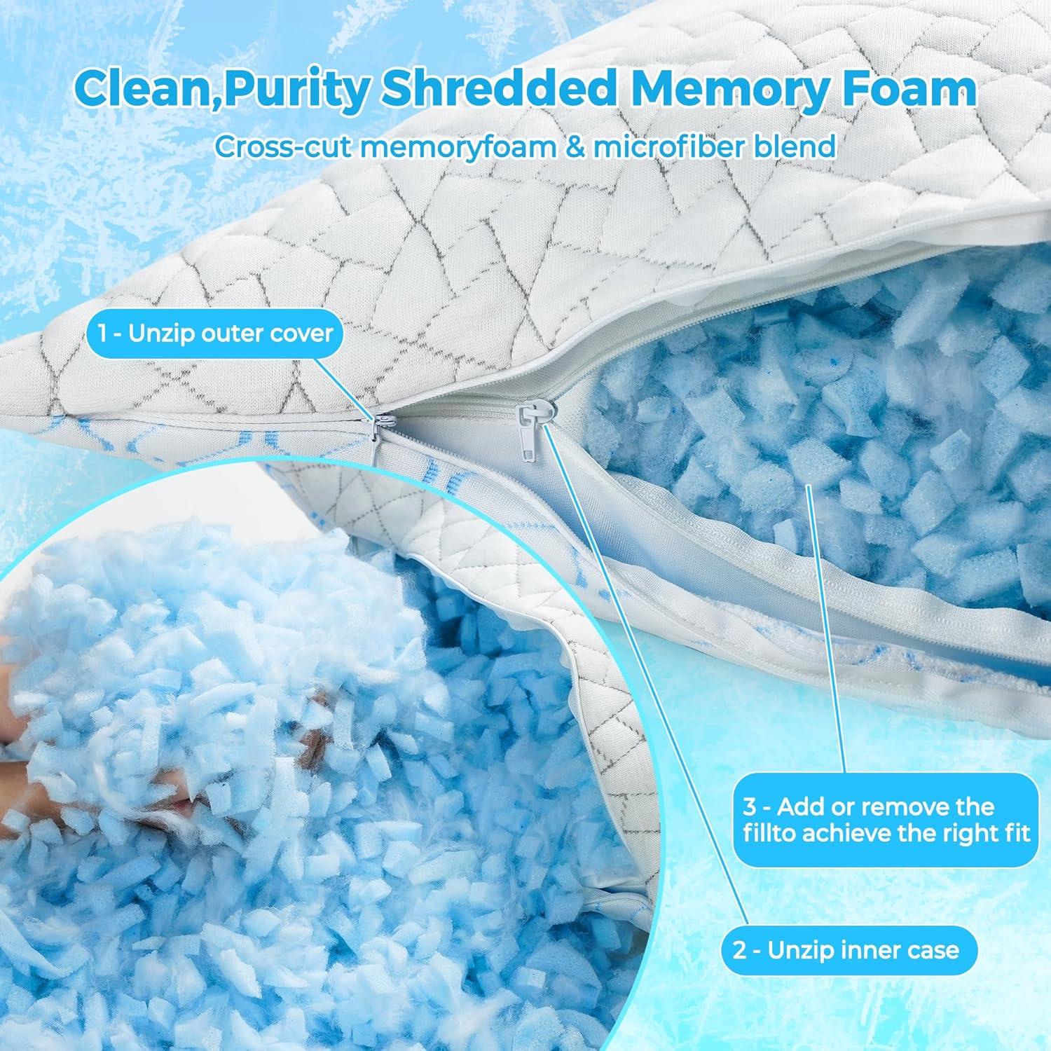 Almohada Corporal Bafode 20x54" Refrigerante Espuma Memoria