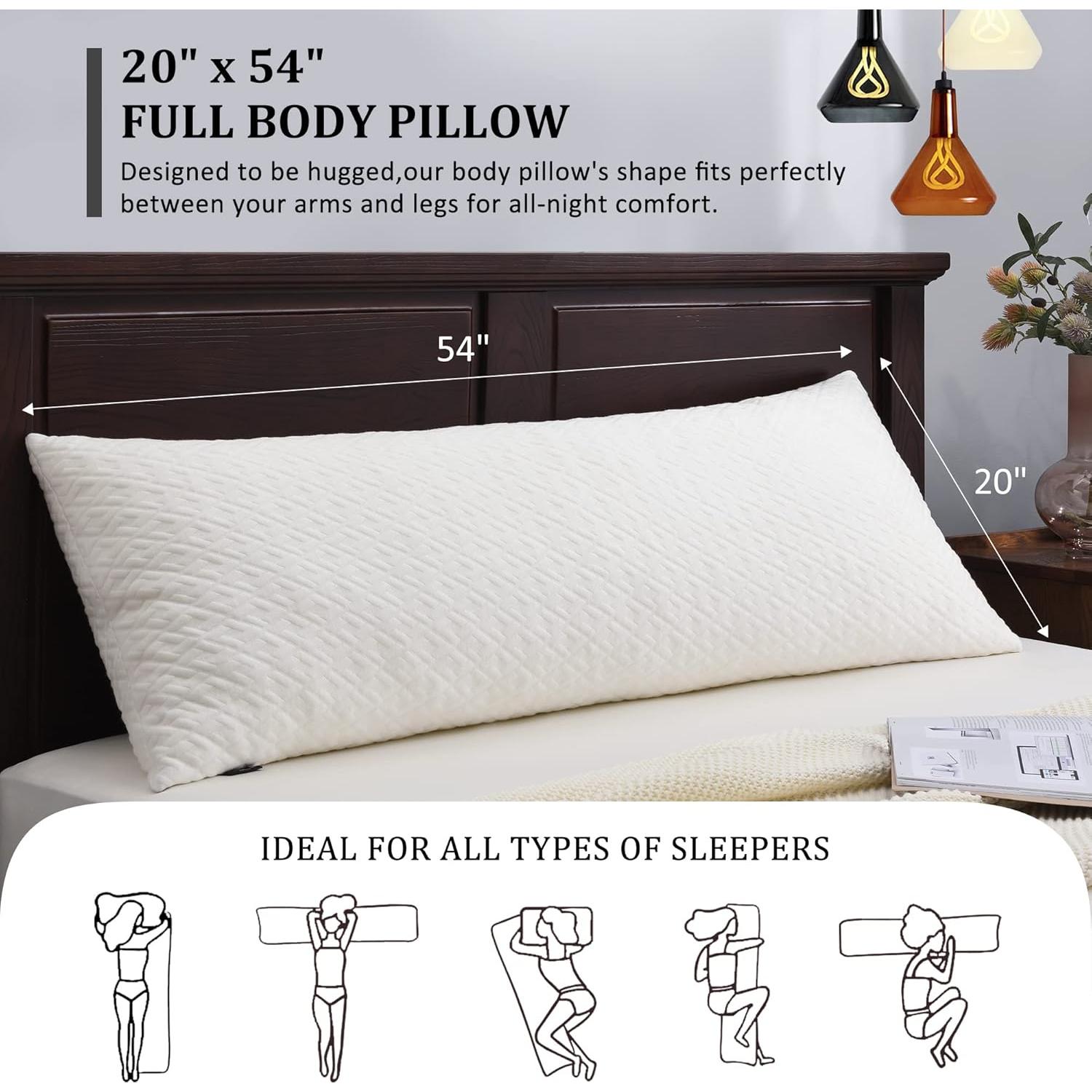 Almohada Corporal Espuma con Memoria Basic Beyond 137x51 cm