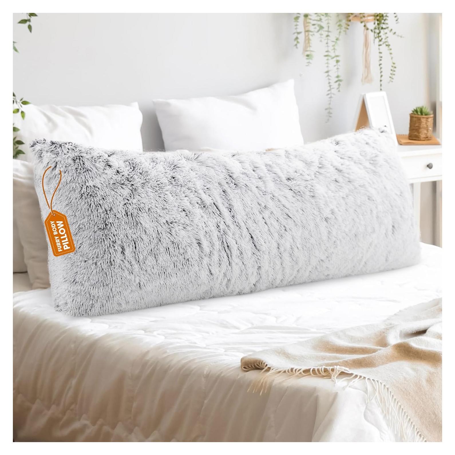 Cojín de Cuerpo Largo Cheer Collection 50x137 cm Gris