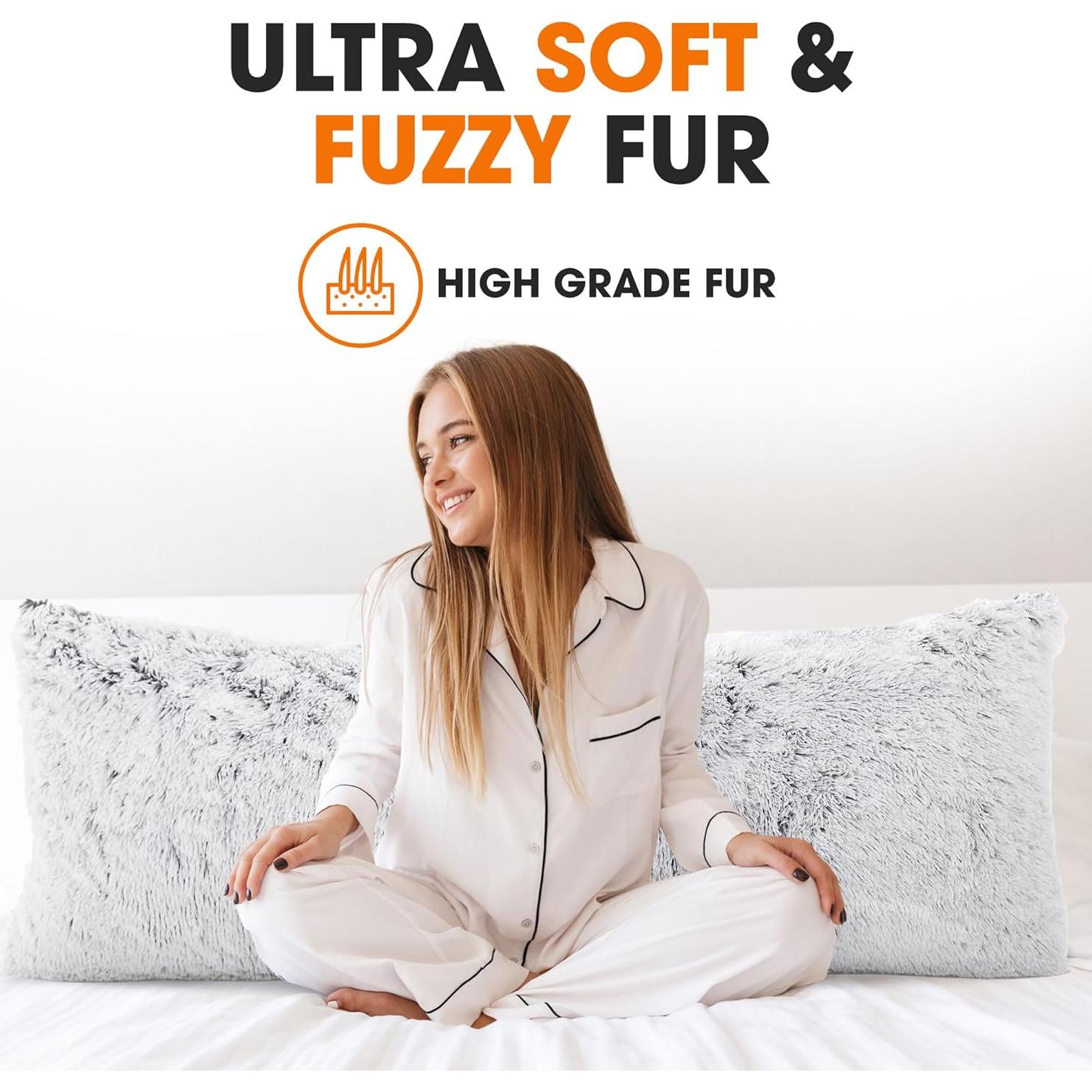 Cojín de Cuerpo Largo Cheer Collection 50x137 cm Gris