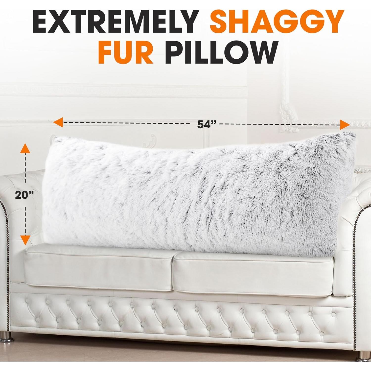 Cojín de Cuerpo Largo Cheer Collection 50x137 cm Gris