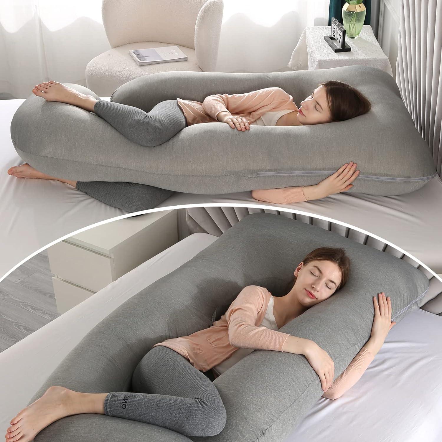 Almohada de Maternidad Elover 57" Refrigerante Gris Oscuro