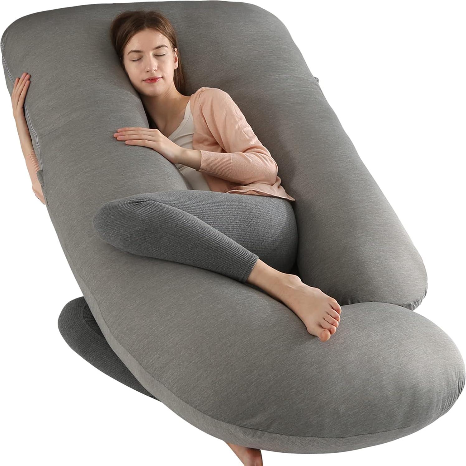 Almohada de Maternidad Elover 57" Refrigerante Gris Oscuro