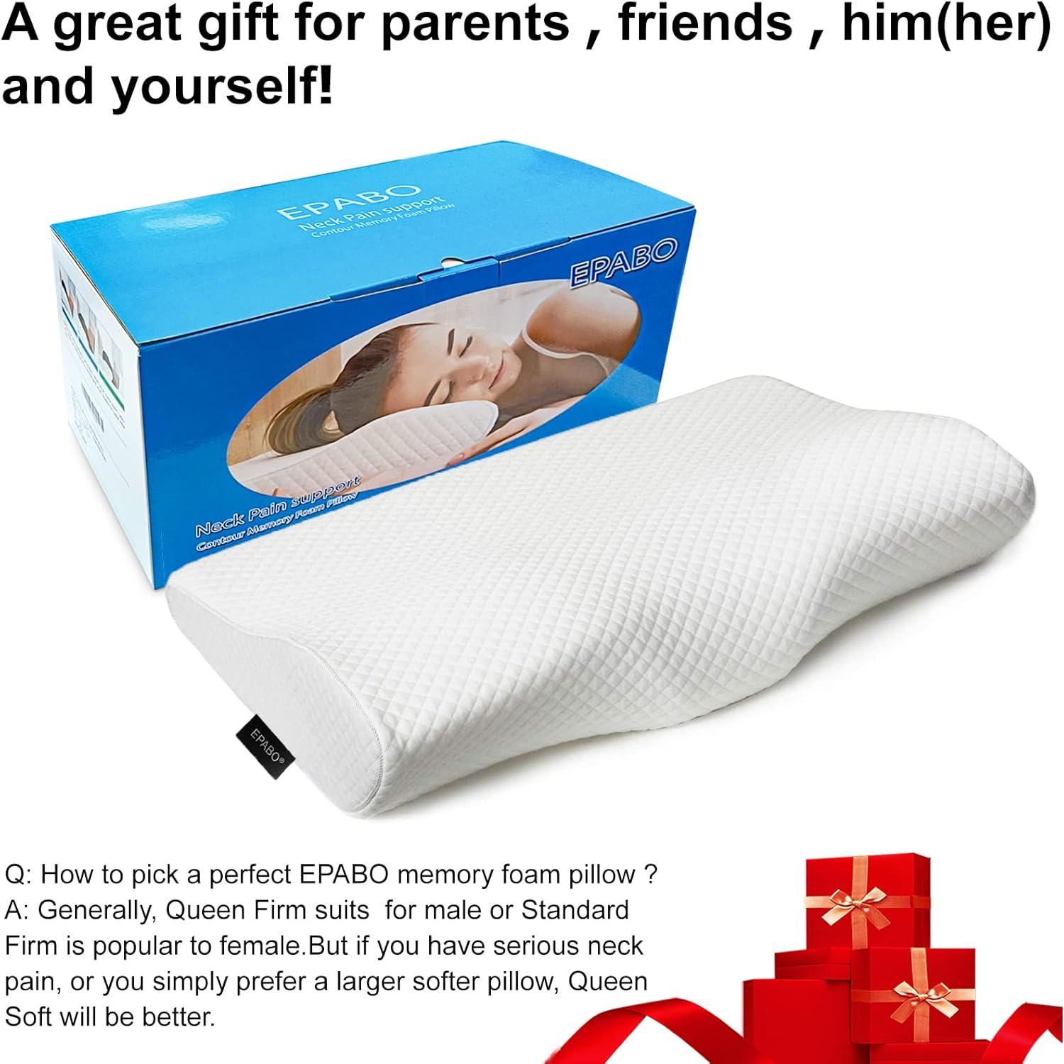 Almohada Cervical Ergonómica EPABO de Espuma con Memoria 53x33 cm