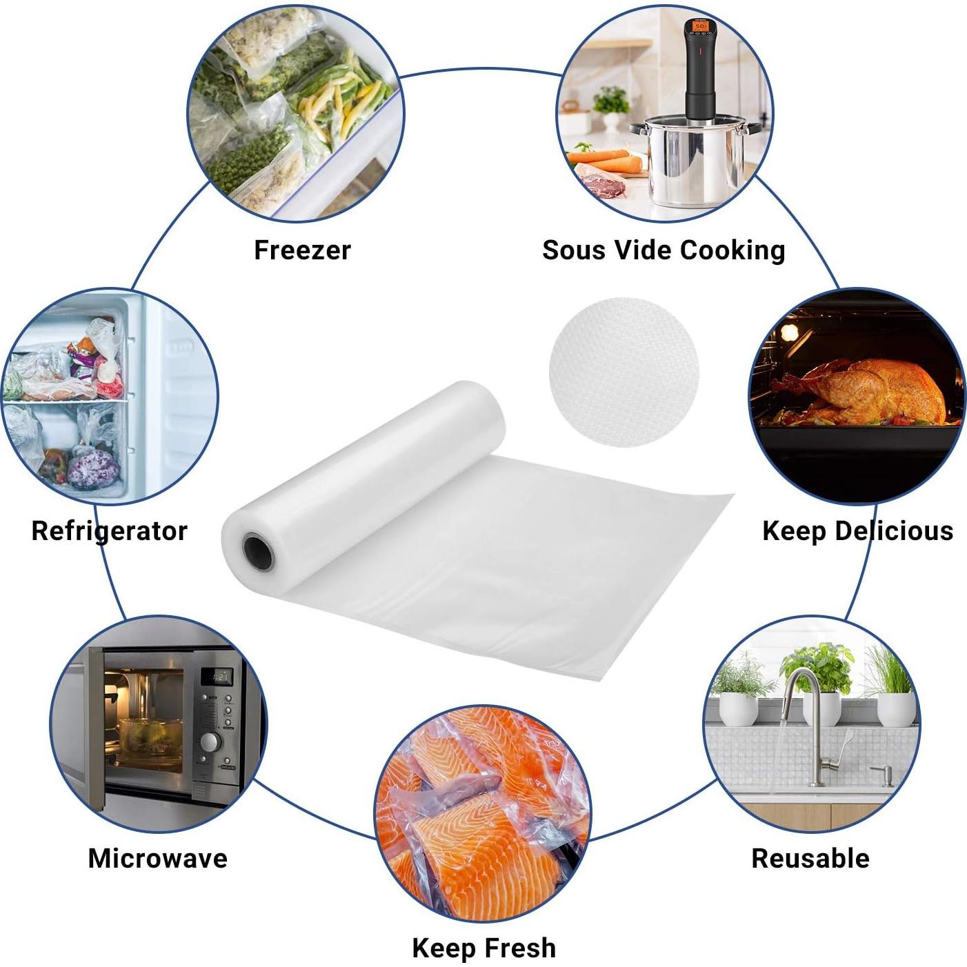 Bolsas de Sellado al Vacío Inkbird 4 Rollos 28,3cm x 7,6m