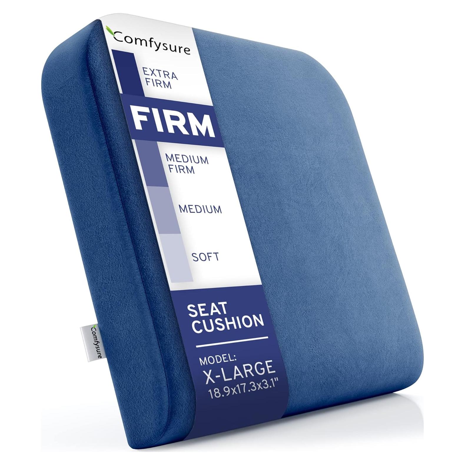 Cojín de Asiento Extra Grande Comfysure 48x43 cm Espuma Memoria