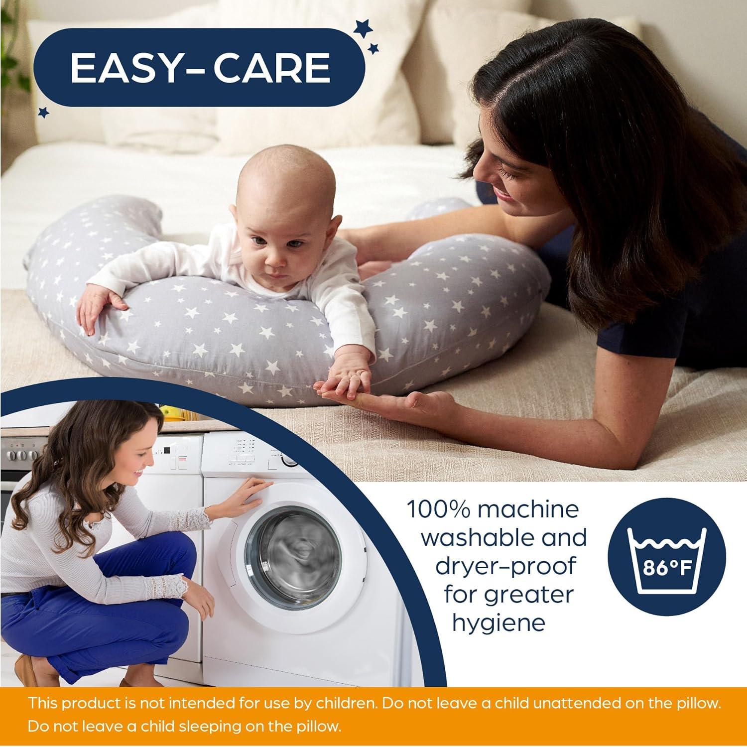 Almohada de Embarazo Niimo XXL 100% Algodón Lavable 200x70cm