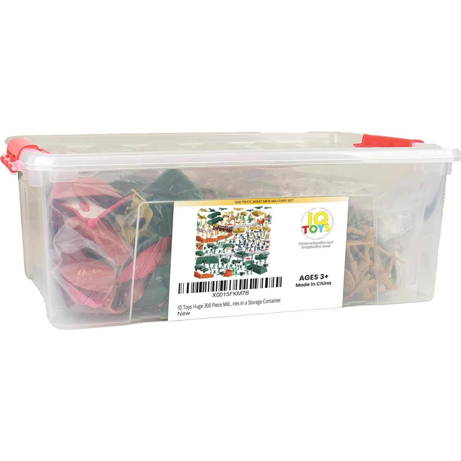 IQ Toys Conjunto Militar 300 Piezas 200 Soldados y Accesorios