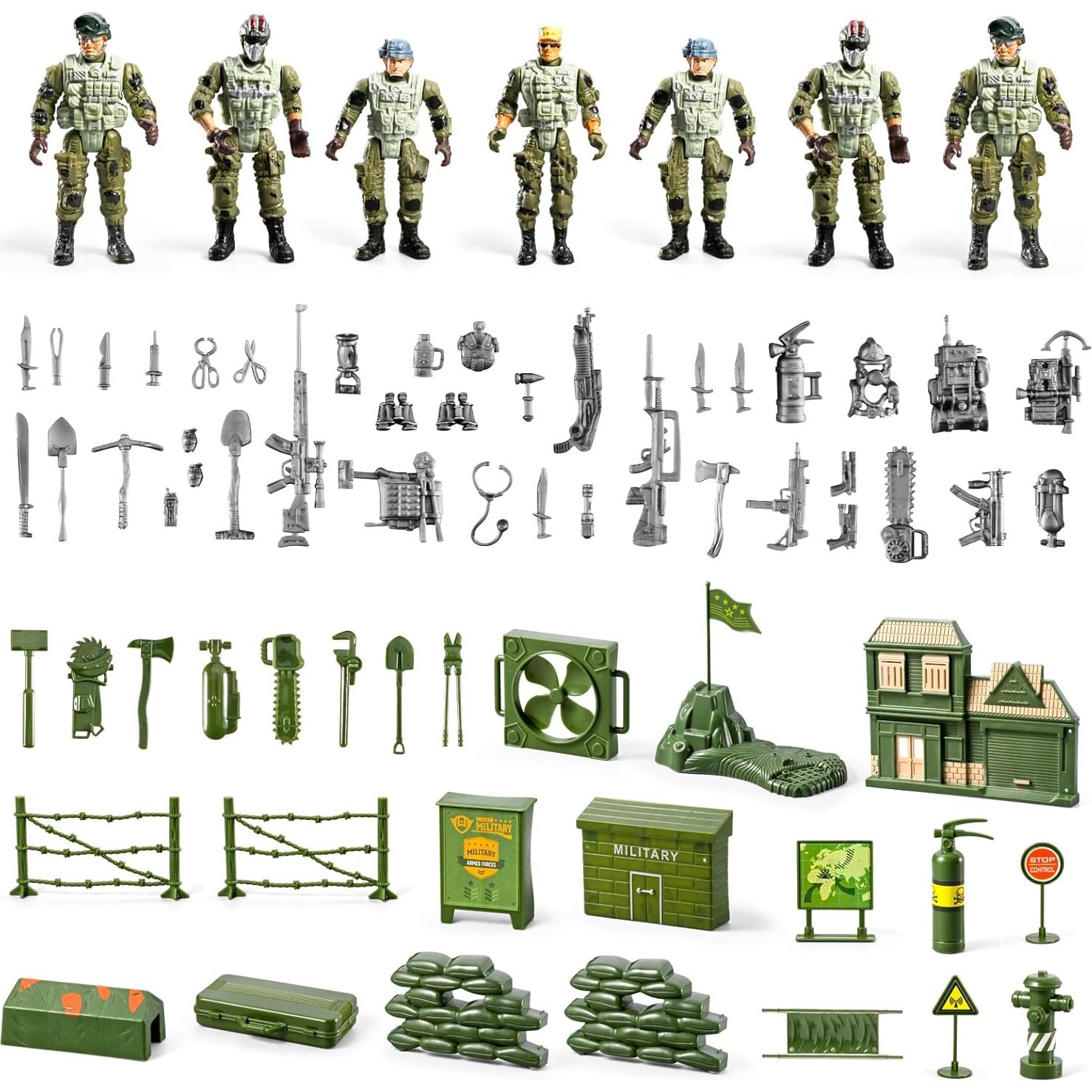 Conjunto 78 en 1 Juguetes Soldados HOSPONY 1,27 kg