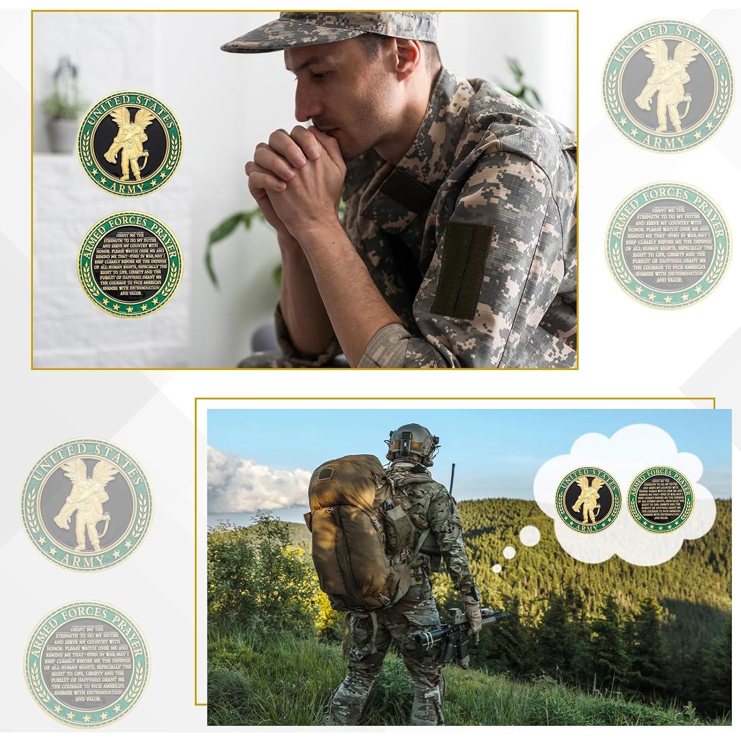 12 Monedas de Desafío del Ejército Landical - Regalo Coleccionable